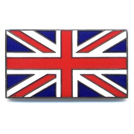 Plaque émaillée UNION JACK autocollante