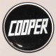 badge autollant 42mm COOPER NOIR