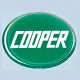 badge autollant 42mm COOPER VERT