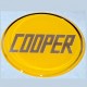 badge autollant 42mm COOPER JAUNE