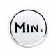 Badge autocollant 42 mm - MINI BLANC