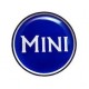 Badge autocollant 42 mm - MINI BLEU