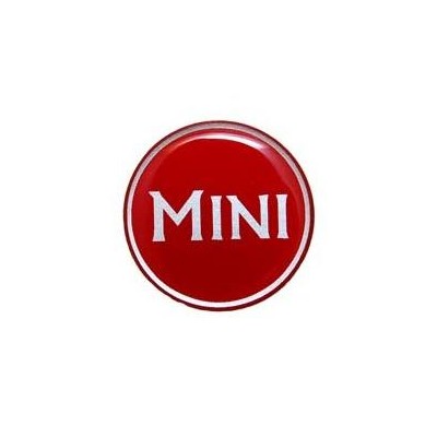 Badge autocollant 42 mm - MINI ROUGE