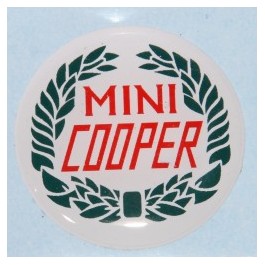 Badge autocollant 42 mm - COOPER lauriers