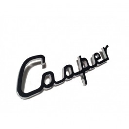 Badge COOPER - lettres chromées