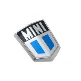 Badge de capot MINI argent & bleu