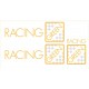 Jeu de stickers MINI RACING GREEN