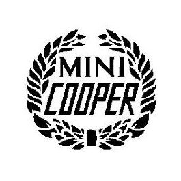 Autocollant COOPER laurier noir