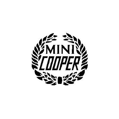 Autocollant COOPER laurier noir