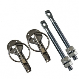 Attache capot goupille guidée inox (la paire)