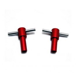 Paire de fixation de cache culbuteur " T " rouges