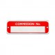 CP301-Plaque rouge No Commission