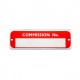 CP301-Plaque rouge No Commission