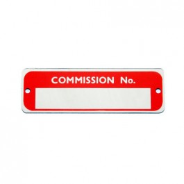 CP301-Plaque rouge No Commission