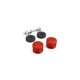 MS97-Paire de boutons de calandre Rouge AUSTIN MINI