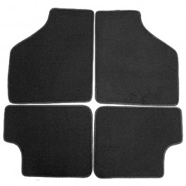 Jeu de 4 tapis noir