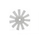 12G2129W-Ventilateur 11 pales plastique blanche AUSTIN MINI