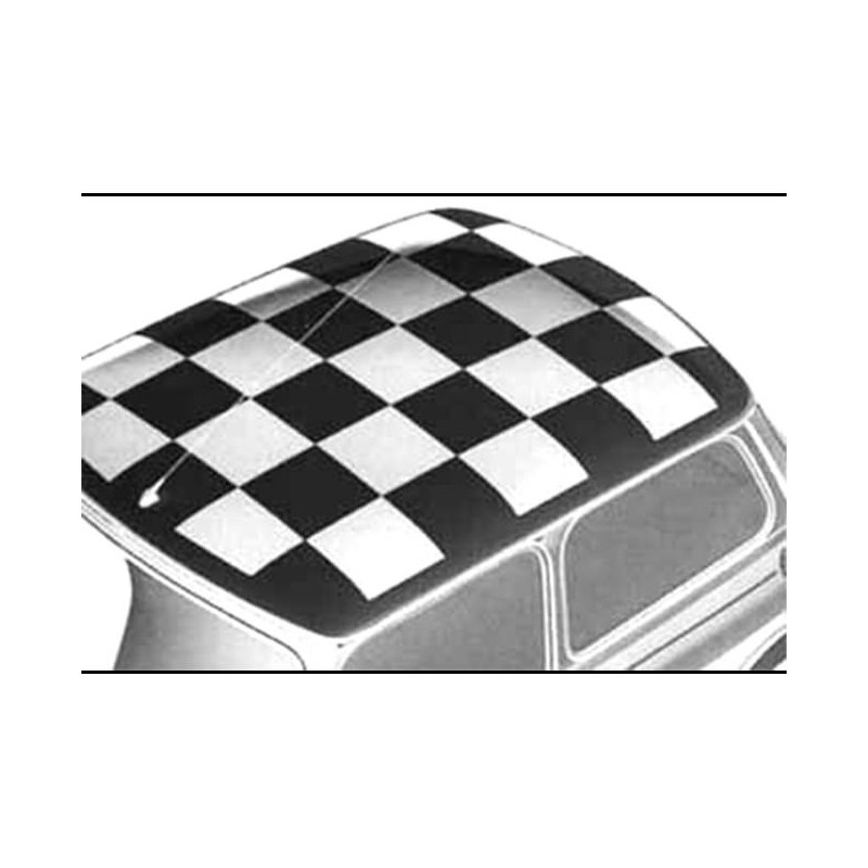 Acheter Sticker Damier - Motif drapeau carreau noir et blanc pour