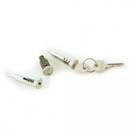 Jeu de 3 barrillets de porte avec 2 clés identiques