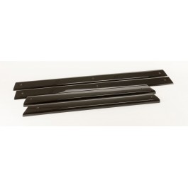 Jeu de 4 baguettes de porte bois noir