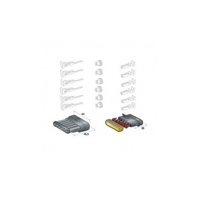 FRL-B90517-Conecteur simple 6 voies