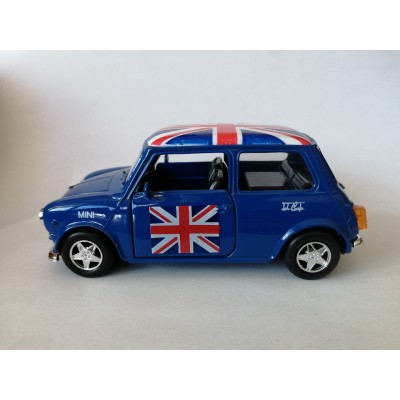 Miniature Mini cooper bleu 1:24