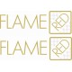 MSSK2209-kit autocollants Mini "FLAME RED"