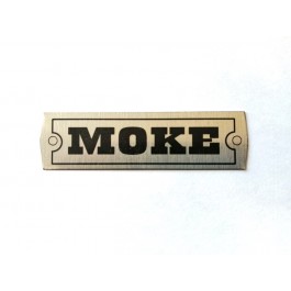 Plaque métal " MOKE "