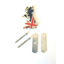 UK1-Plaque émaillée Angleterre (badge de calandre)