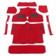 CK962M Kit moquette thermomoulée rouge Austin Mini 1973 à 1996