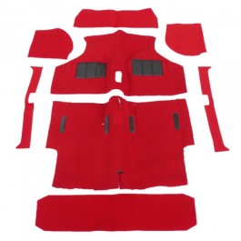 Kit moquette thermomoulée rouge Austin Mini 1973 à 1996 - CK962M