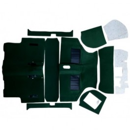 Kit moquette thermomoulée verte Austin Mini 1973 à 1996 - CK962G