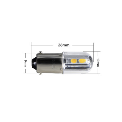 GLB233-Ampoule LED 12V 4w culot bayonnette BA9S - veilleuse AV