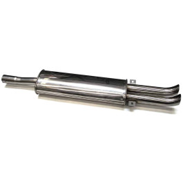 RC40-055-Silencieux double sortie centrale inox