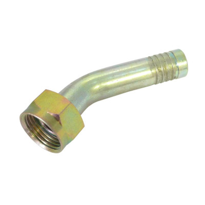Raccord 45° de radiateur d'huile 1/2BSP pour durite 13MM souple