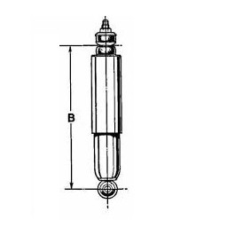 Amortisseur arriere GAZSHOCKS réglable - court