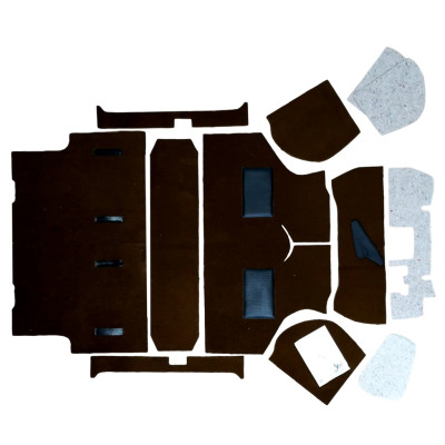 Jeu de moquette Noire (thermomoulé) Mini de 1973 à 1996