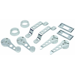 Kit poignées intérieur Mini classique 10 pièces alu poli - Austin Mini après 1985