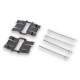 gbk1025-Kit montage plaquettes pour etrier Metro 4 pistons (disque ventilé)