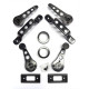 MSA507BLACK-Kit poignées intérieures noir Mini après 1985