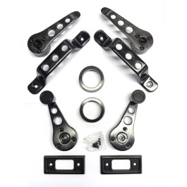 Kit poignées intérieur Mini classique 10 pièces Noires - Austin Mini après 1985