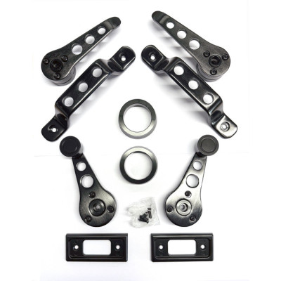 MSA507BLACK-Kit poignées intérieures noir Mini après 1985
