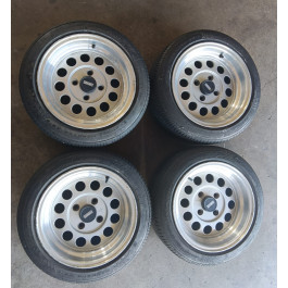 Lot de 4 jantes ATIWE 7Jx13 avec pneus Nankang 175/50R13 d'occasion - Mini & Moke