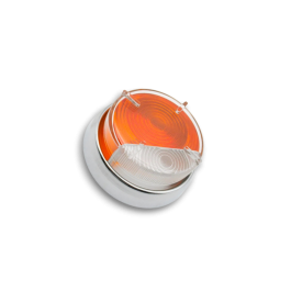 Cabochon de feu avant Lucas L632 blanc/orange avec cerclage pour Mini Moke anglaise.